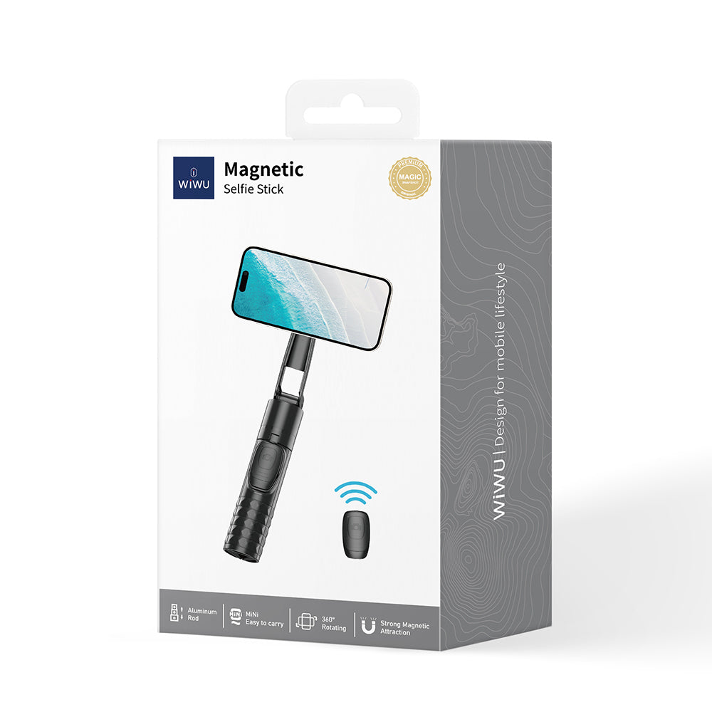 Wiwu Wi-SE014 Magnetik Özellikli 360 Derece Dönebilen Kumandalı Selfie Çubuğu ve Tripod Wiwu Wi-SE014 Magnetik Özellikli 360 Derece Dönebilen Kumandalı Selfie Çubuğu ve Tripod